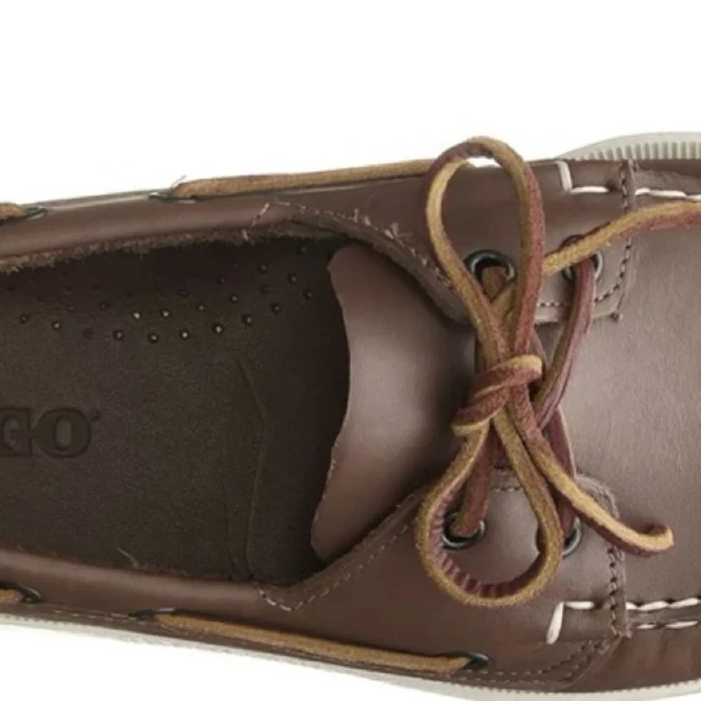 Sebago Men's “Portland” Brown Leather Dockside’s Boat Shoes Multiple Sizes